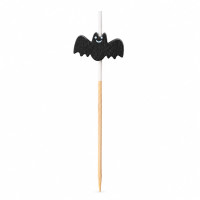 Bamboo pick with black bat  H105mm