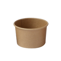 Kraft paper cup for hot and cold food 90 ml 7,4x6x4,5 cm