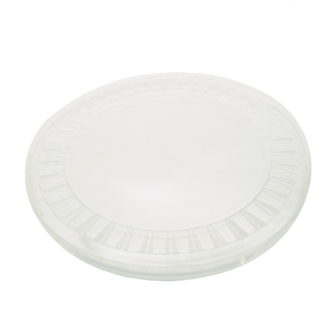 Clear PET plastic flat lid