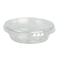 Clear round PET plastic portion cup   H20mm 40ml