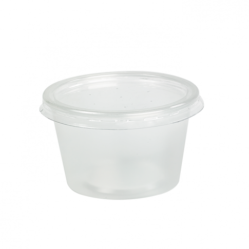 Pot plastique PP transparent rond