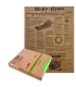 Greaseproof kraft paper with newsprint design in dispenser box  350x270mm