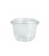 Clear round PET plastic dessert cup   H79mm 300ml