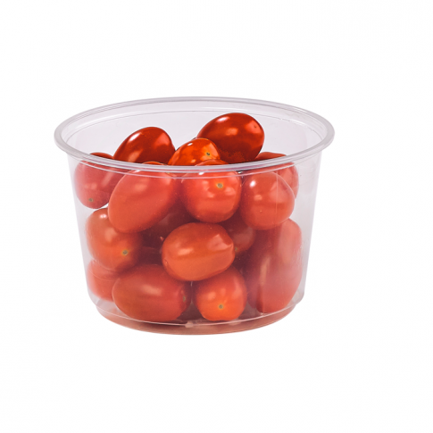 Round transparent PP deli container    H70mm 500ml