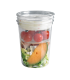 Pot Deli rond PET transparent  H139mm 1000ml