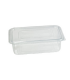 Rectangular clear PET box with hinged lid  230x175mm H70mm 1850ml