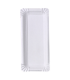 White rectangular recycled cardboard plate  240x110mm