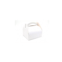 White pastry box with handle    H170mm