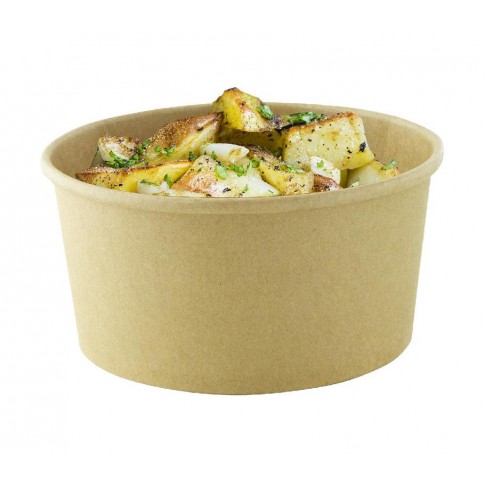 "Buckaty" round kraft cardboard salad bowl   H75mm 1000ml