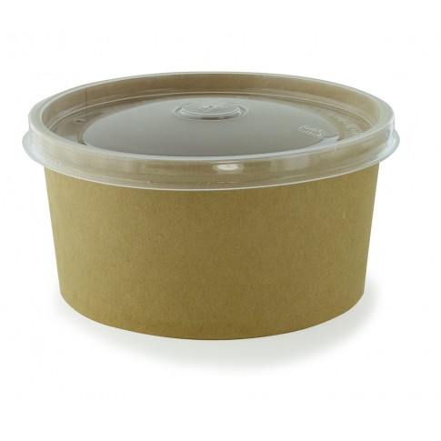 "Buckaty" round kraft cardboard salad bowl   H75mm 1000ml