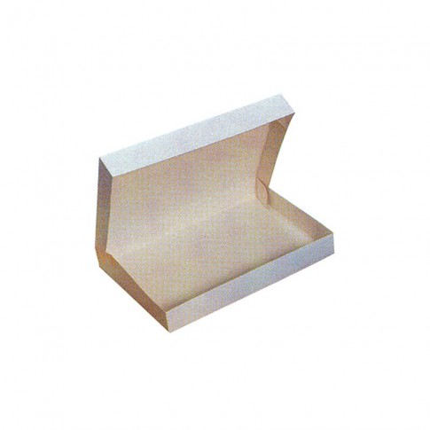 White cardboard lunch box 200x290mm H60mm