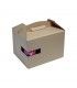 Kraft "LunchNGo" box with cup holder  300x200mm H175mm
