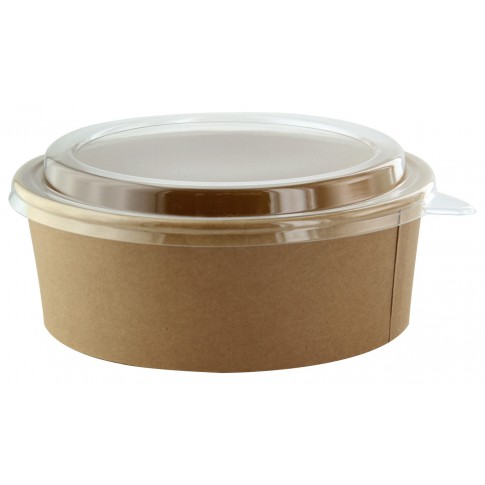 "Buckaty" round kraft cardboard salad bowl   H75mm 1000ml