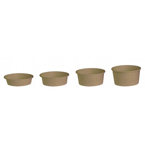 "Buckaty" round kraft cardboard salad bowl   H75mm 1000ml