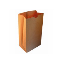 Kraft brown paper SOS bag 130x80mm H250mm