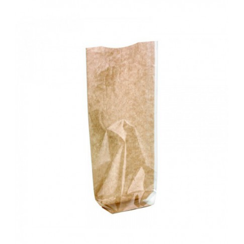 transparent bag with cardboard bottom 120 H260mm