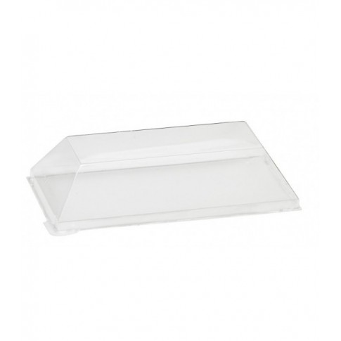 "Samourai" clear PET lid  130x65mm H20mm