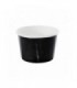 Black paper cup for hot and cold foods   H62mm 280ml
