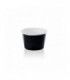 Black paper cup for hot and cold foods   H50mm 130ml