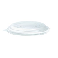 Couvercle plat transparent en plastique PET