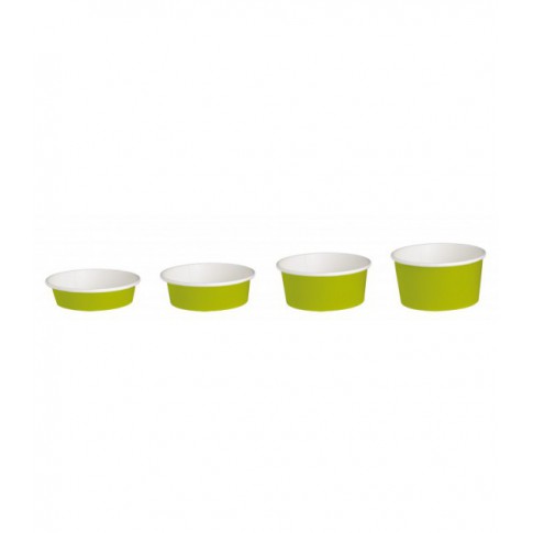 Saladier rond en carton vert "Buckaty"   H75mm 900ml