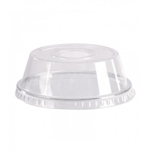 Couvercle dôme transparent en plastique PET avec trou  H40mm