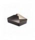 Black cardboard meal box 215x160mm H65mm 2000ml