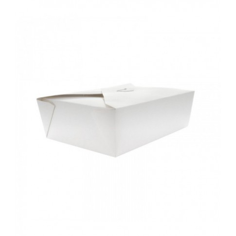 Boîte repas carton blanc 1 000ml 215x160mm H50mm