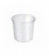 Pot Deli rond PET transparent avec couvercle rentrant  H141mm 960ml