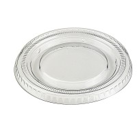 Clear PET plastic flat lid  H8mm