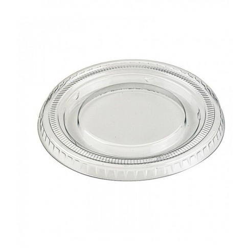 Clear PET plastic flat lid  H8mm