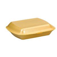 Yellow EPS clamshell  208x245mm H68mm