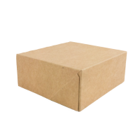 Kraft/brown cardboard pastry box