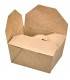 Kraft cardboard meal box PE laminated  130x105mm H65mm 700ml
