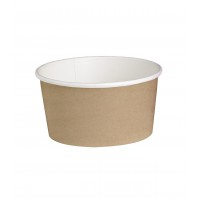 Brown design cardboard "Deli" container   H70mm 480ml