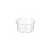 Pot plastique PP "Deli" rond translucide   230ml