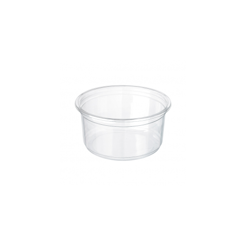 Pot plastique PP "Deli" rond translucide   230ml