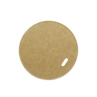 Kraft brown cardboard lid for hot and cold drinks  H10mm