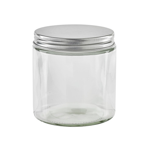 Pot En Verre Rond Avec Bouchon En Aluminium -500Ml X40Pcs