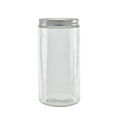 Pot En Verre Rond Avec Bouchon En Aluminium -750Ml X30Pcs