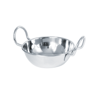 Balti stainless steel dish with handles