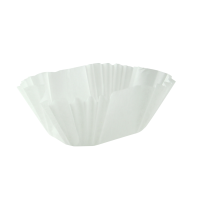 Oval white silicone paper baking case