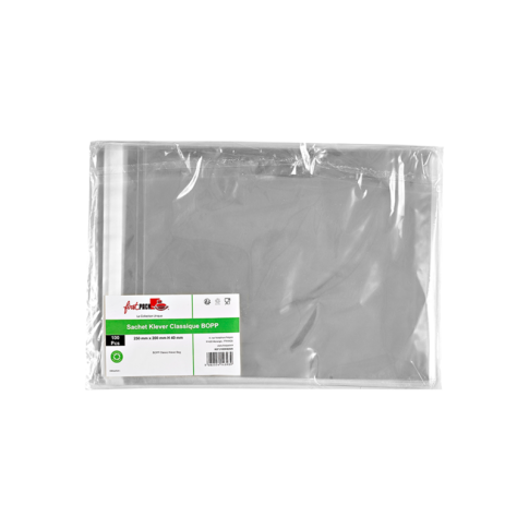 Classic transparent resealable BOPP "Klever" bag