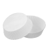 Round white silicone paper baking case