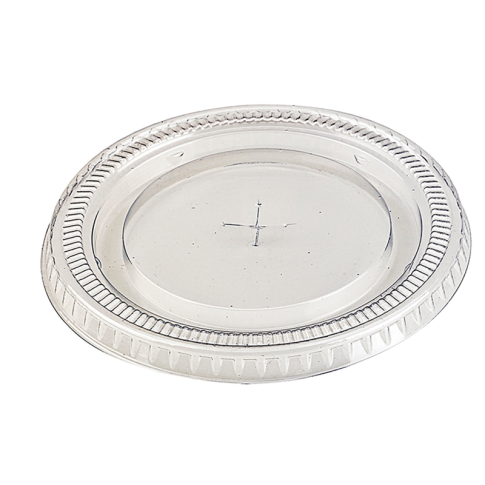 Clear PET plastic flat lid