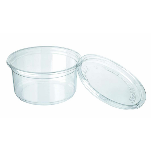 Pot Deli rond PLA transparent 450ml 116mm  H73mm