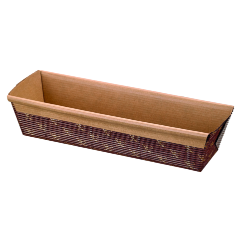 Brown microflute cardboard baking mold