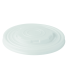 White CPLA flat lid   H10mm